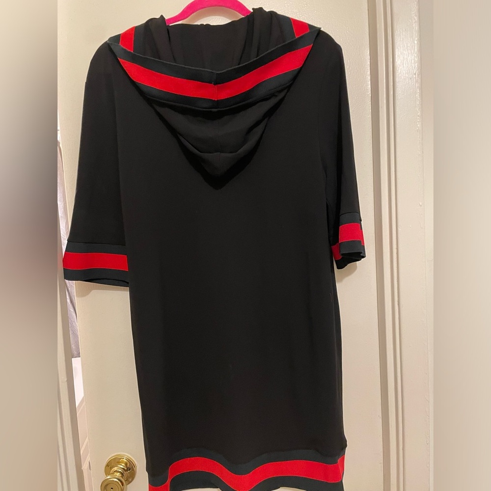 Gucci black Sherry line jersey hooded dress - Picture 3 of 8